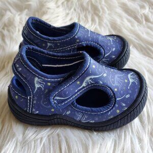 Oomphies Blue Boy's Splash Dinos Shoes SZ 5